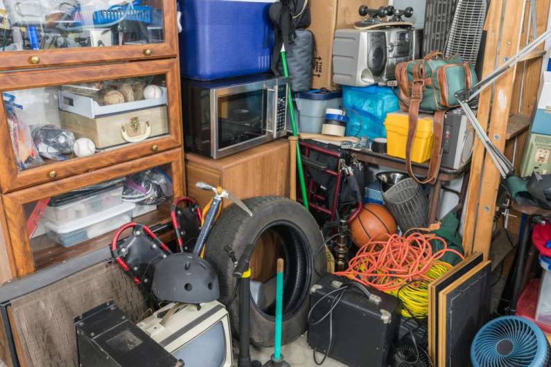 storeroom full of unwanted scrap items